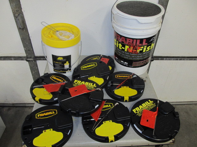 lot 169 image: Nice Ice Fishing Lot wTip Ups