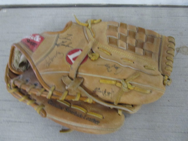 lot 174 image: Baseball Glove wSignatures