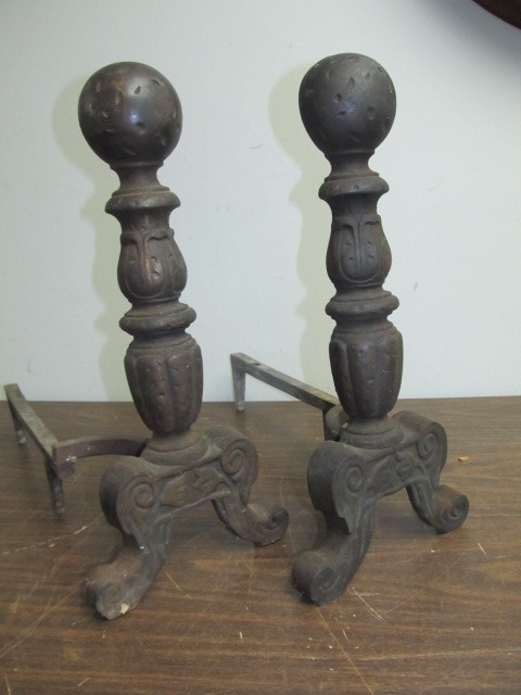 lot 181 image: Pair of Antique Andirons