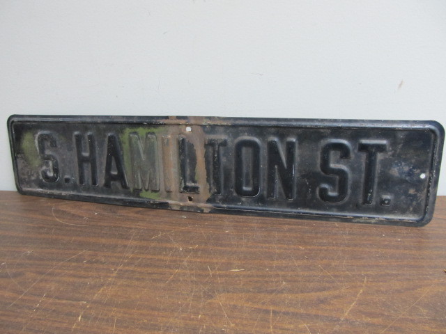lot 183 image: Antique Steel Street Sign