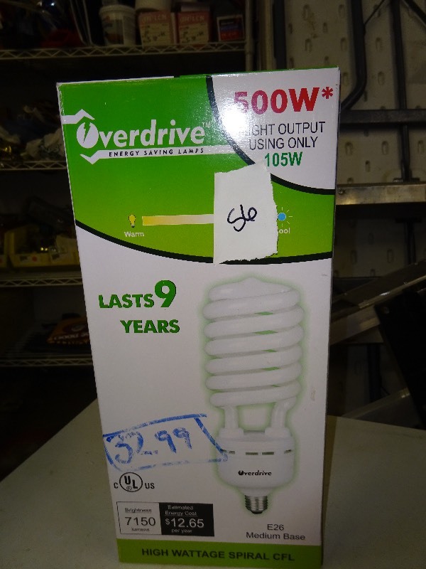 500 w E 26 med mase bulb
