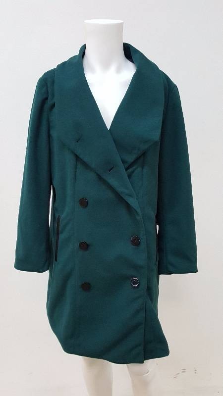 lot 669 image: Harv Benard Womens 34-Length Double-Button Coat - Size XL