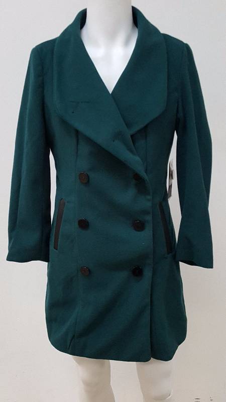 lot 672 image: Harv Benard Womens 34-Length Double-Button Coat - Size M