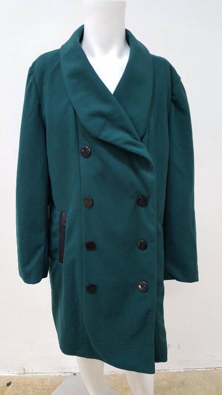 lot 673 image: Harv Benard Womens 34-Length Double-Button Coat - Size 2XL