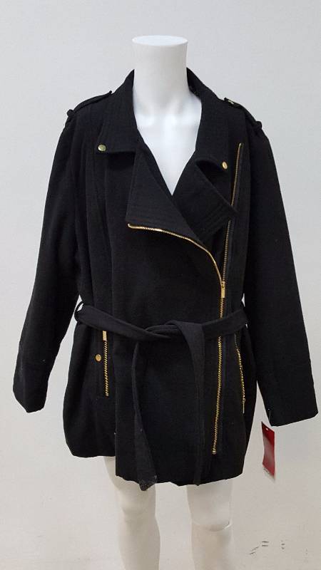 lot 675 image: Womens Excelled Plus Asymmetrical Coat - Size 3XL