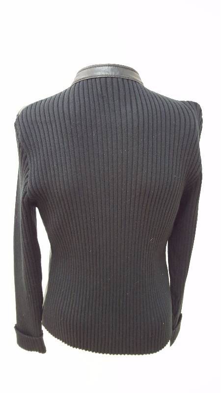 lot 717 image: Womens Style & Co. Black Leather Jacket - Size XL