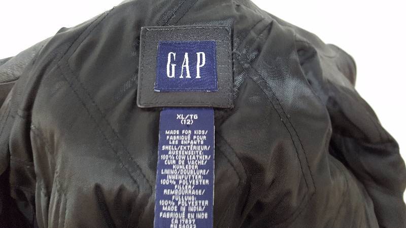 gap kids leather jacket