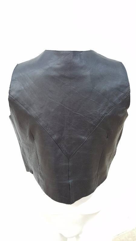lot 742 image: Interstate Leather Classic Originals Leather Vest Womens Small