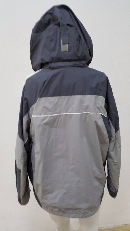 lot 750 image: Columbia Sportswear Interchangeable Hooded Jacket GrayWhite Mens Size Medium