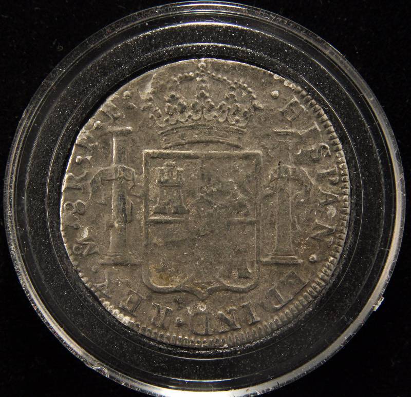 1783 SPANISH COLONY MEXICO 8 REALES IN AIRTITE HOLDER