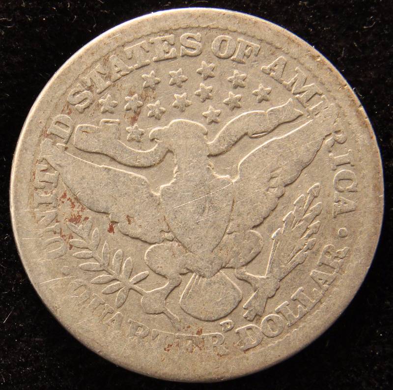 1915-D BARBER SILVER QUARTER