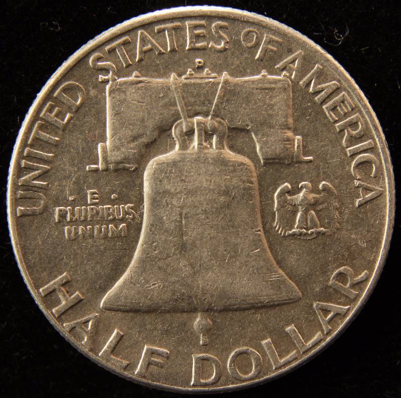 1962-D FRANKLIN SILVER HALF DOLLAR AU