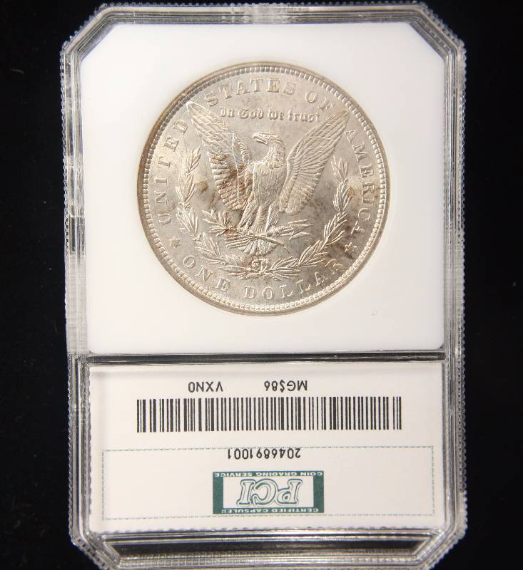 1886 MORGAN SILVER DOLLAR MS63 PCI