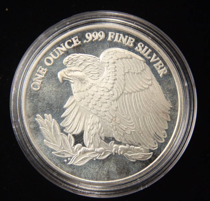 1 TROY OZ. .999 FINE SILVER SAINT GAUDENS STYLE IN AIRTITE