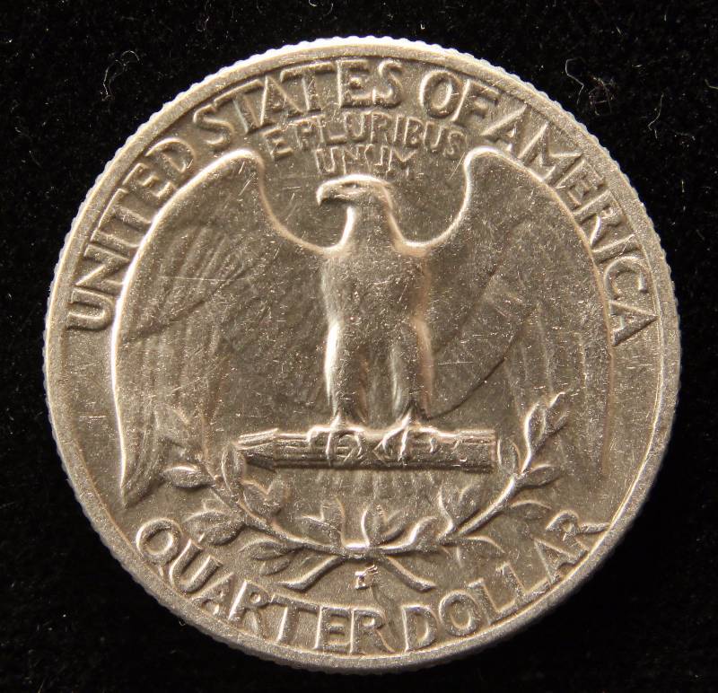 1952-D WASHINGTON SILVER QUARTER BU UNC