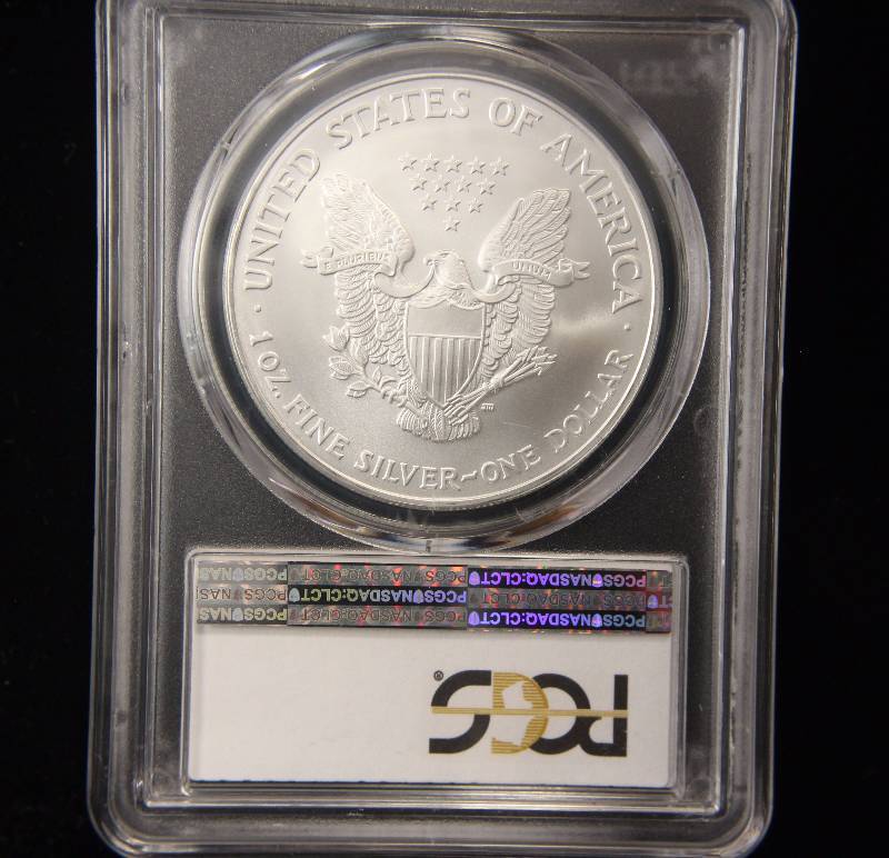 2007 AMERICAN SILVER EAGLE 1 TROY OZ. .999 FINE SILVER MS69 PCGS