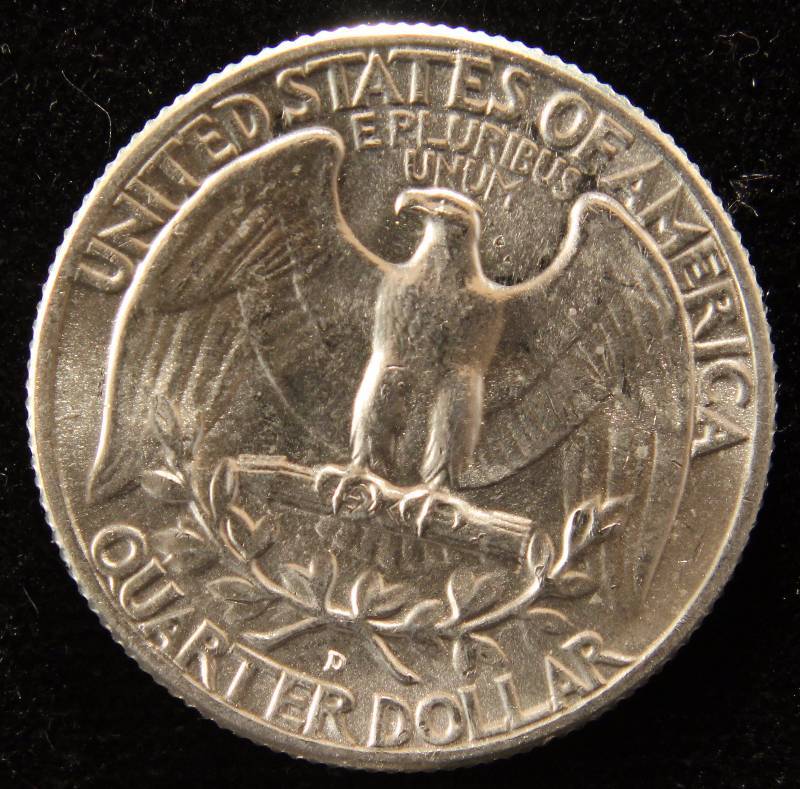 1960-D WASHINGTON SILVER QUARTER BU UNC