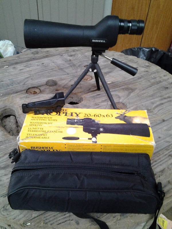 Bushnell Trophy 20-60x63 Spotting Scope & Gun Sight
