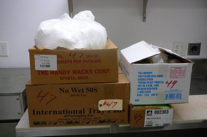 Tray paper, bags, pads