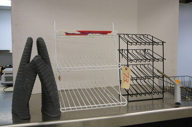 Shelves, Oven Mitts, Squeegee