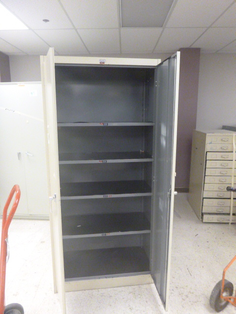 lot 6 image: 3 Metal Supply Cabinets