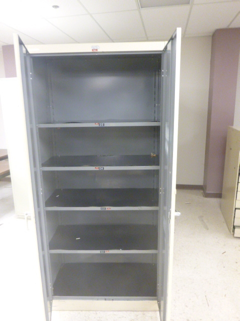 lot 7 image: 3 Metal Supply Cabinets