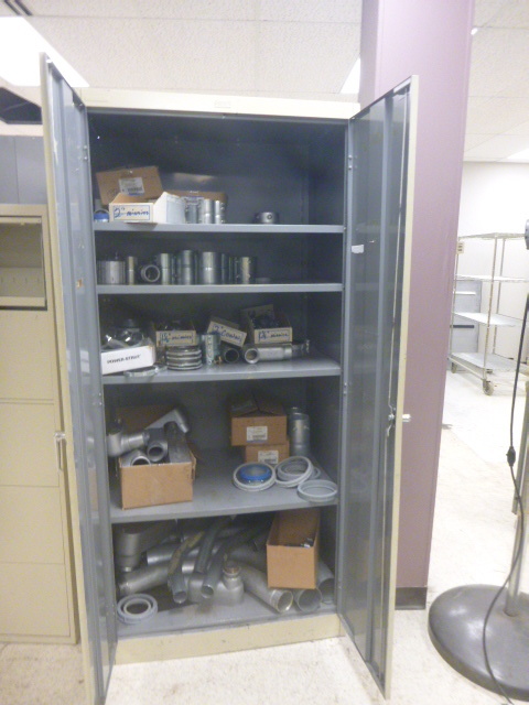 lot 19 image: Cabinet with Electrical Supply