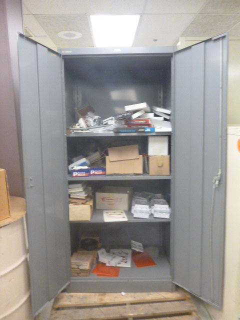 lot 41 image: Metal Supply Cabinet