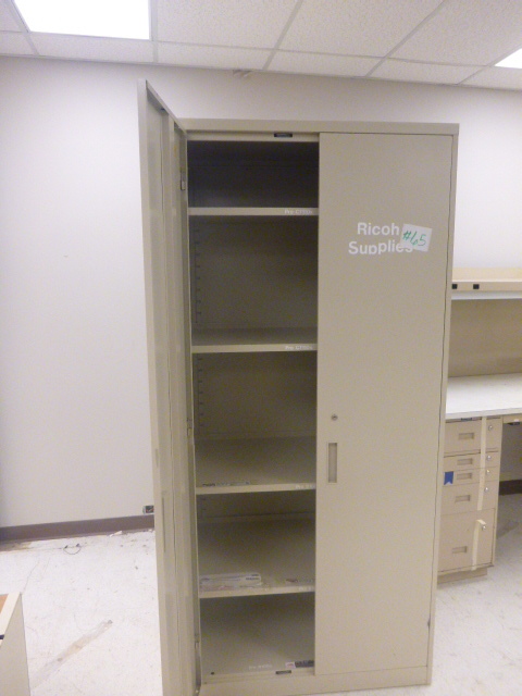 lot 65 image: 2 Metal Supply Cabinets