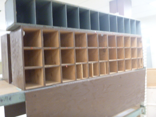 lot 73 image: 3 Mail Room Wooden Dividers