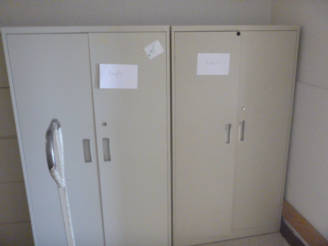 lot 95 image: 2 Metal Supply Cabinets