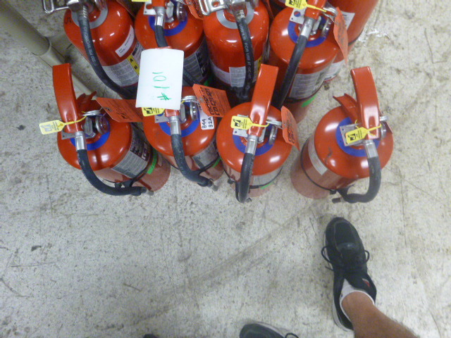 lot 101 image: 4 Fire Extinguishers