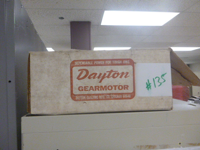 lot 135 image: NEW Dayton Gear Motor