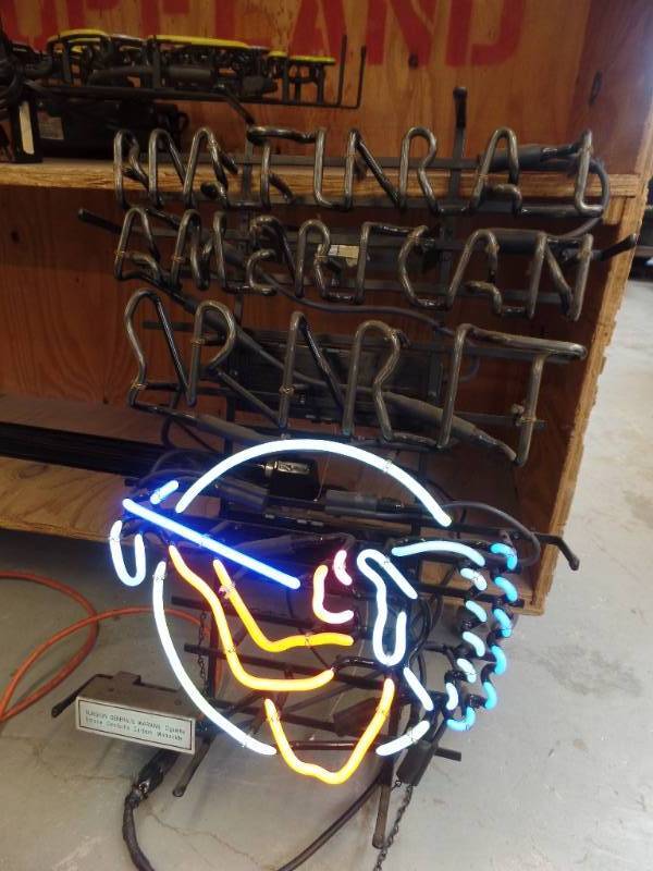 lot 502 image: NATURAL AMERICAN SPIRIT NEON SIGN