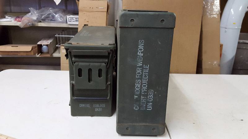 lot 35 image: (2) US Military Ammo Boxes