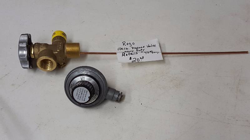 lot 99 image: Propane Valve & Regulator
