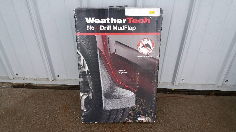 lot 7 image: WeatherTech No Drill Mud Flap for 2014 Chevy Silverado