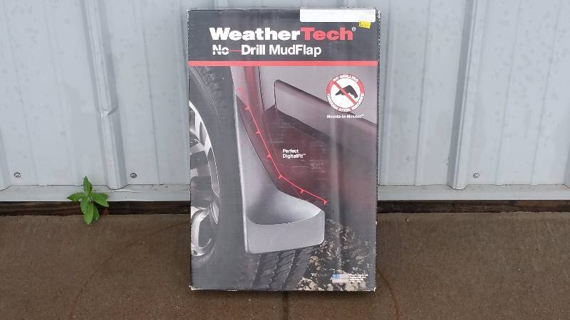 lot 9 image: WeatherTech No Drill Mud Flap for 2014 Chevy Silverado