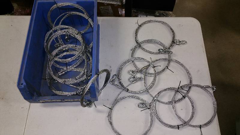 lot 110 image: (17) 9 Steel 316 Braided Cables