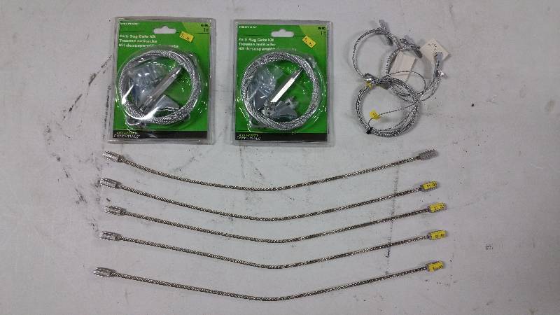 lot 114 image: (2) Anti-Sag Gate Kits  Braided Steel Cables