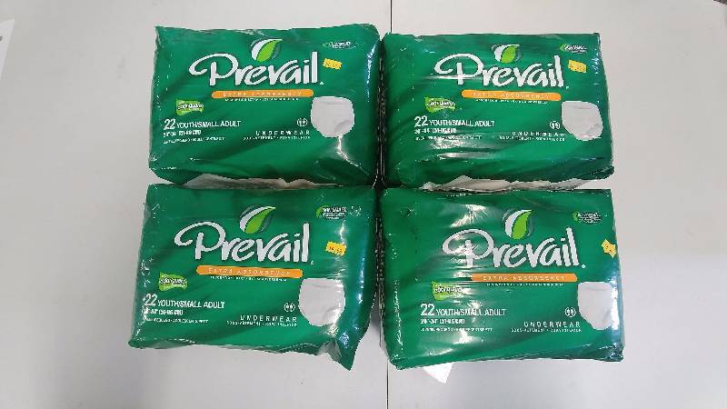 lot 197 image: (4) 22 Pack of Prevail Absorbant Underwear
