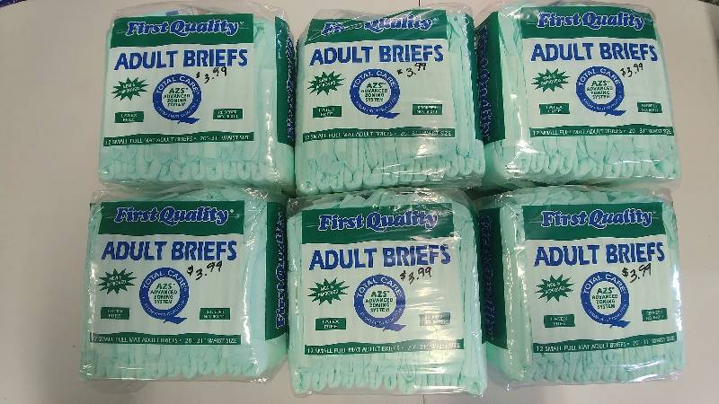 lot 199 image: (6) 12 Pack of First Quality Absorbant Underwear