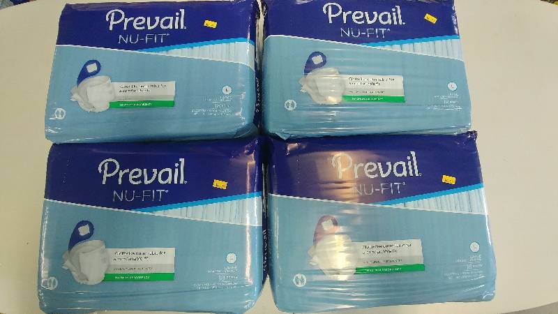 lot 203 image: (4) 18 Pack of Prevail Absorbant Underwear