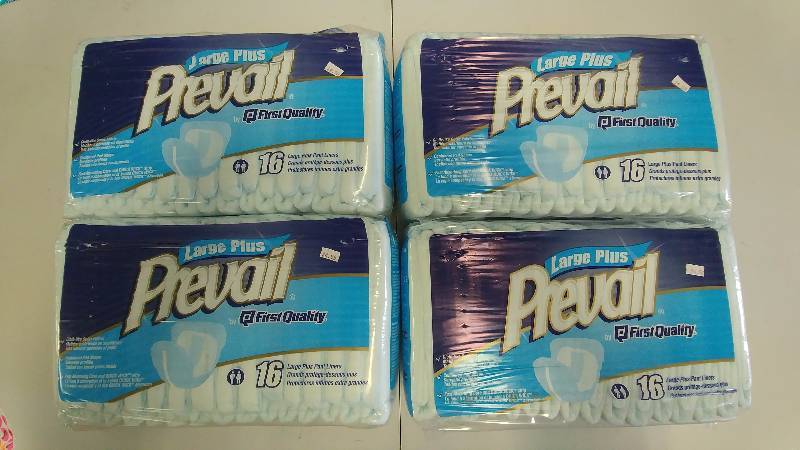 lot 205 image: (4) 16 Pack of Prevail Absorbant Underwear