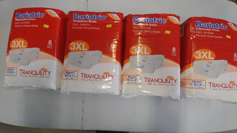 lot 206 image: (4) 8 Pack of Tranquility Absorbant Underwear
