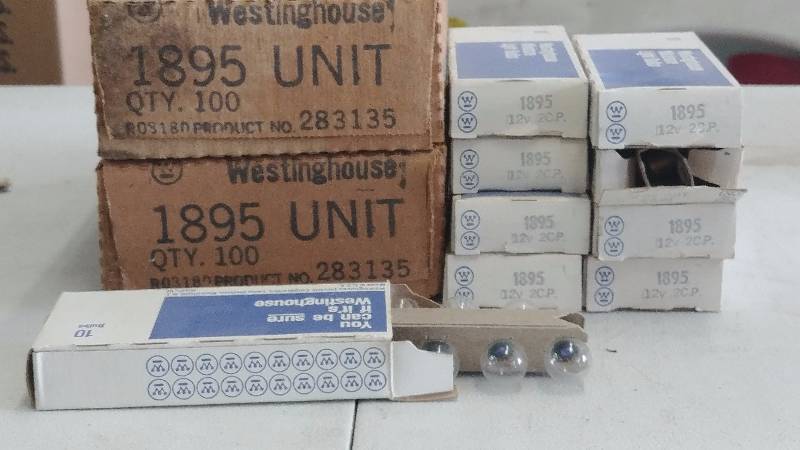 lot 245 image: (29) Boxes of 10 Westinghouse 1895 Vintage Bulbs