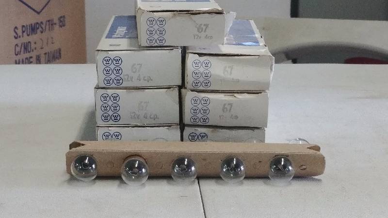 lot 247 image: (7) Boxes of 10 Westinghouse 67 Bulbs