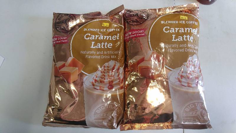 lot 260 image: (2) Big Train Blended Ice Coffee Mix - Caramel Latte