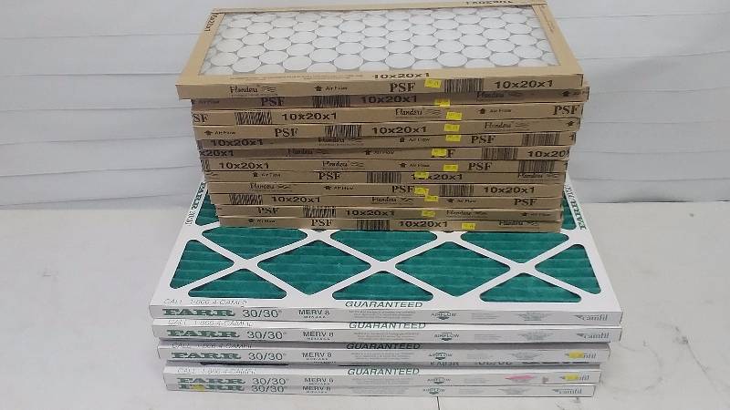 lot 290 image: Pleated Furnace Filters
