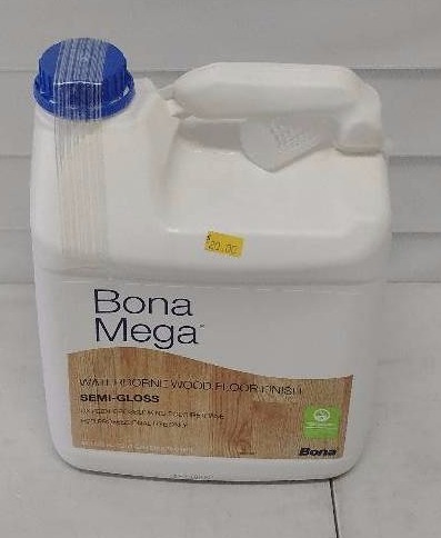lot 330 image: Bona Mega Satin Waterborne Wood Floor Finish, 128 Oz